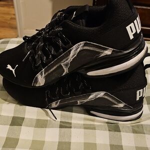 Puma Black and White SoftFoam Sneakers